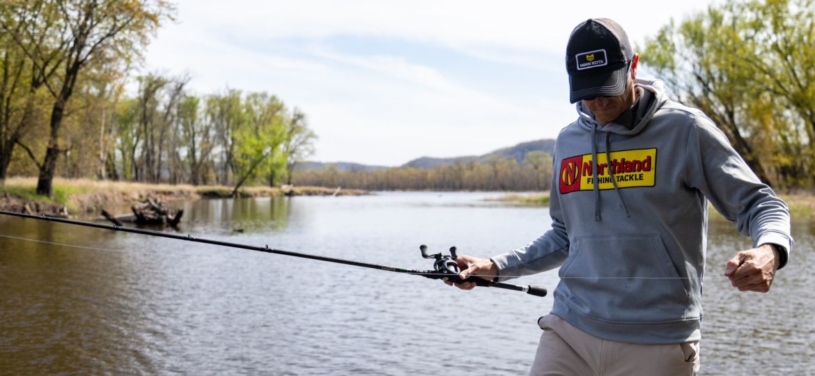 Glenn Walker holding a Witch Doctor Tackle rod.