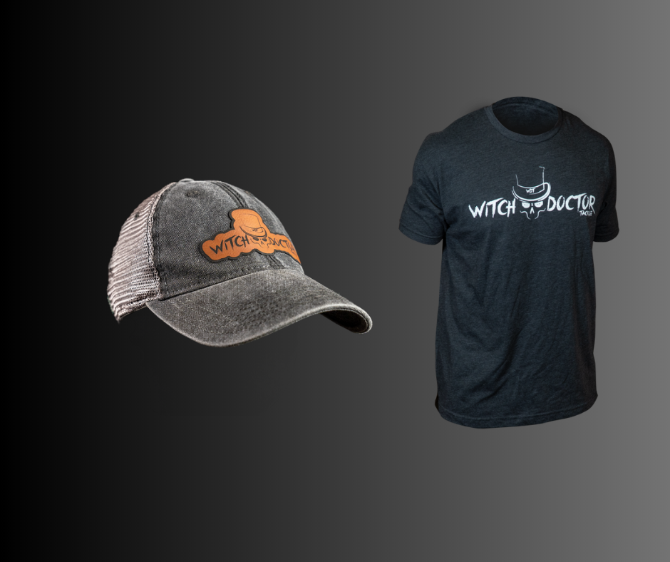 Witch Doctor Tackle leather patch hat and short sleeve combo pack