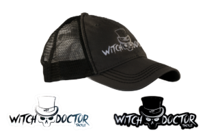 Witch Doctor Tackle Black-Grey Hat with Decal