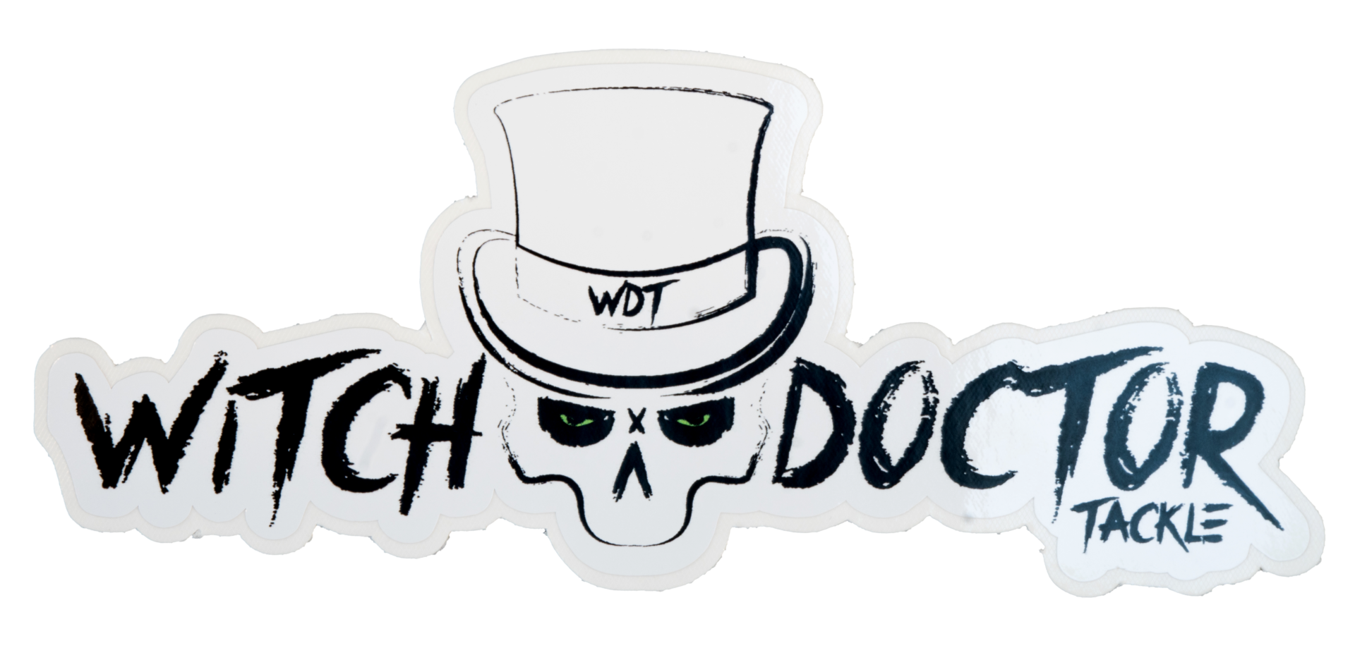 Witch Doctor Tackle Decal White