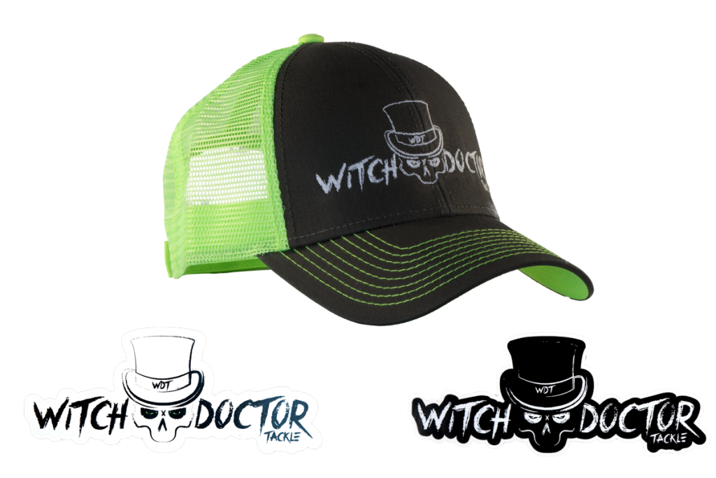 Witch Doctor Tackle Grey-Green Hat with Decal