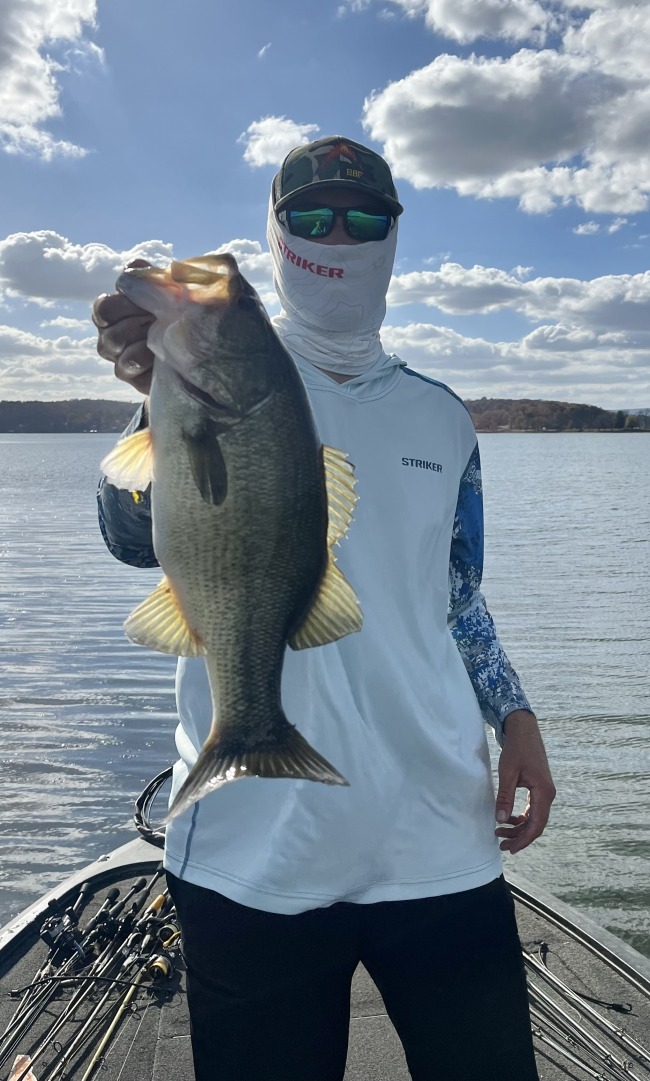Cole Sands with a Lake Chickamagua largemouth.