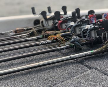 Witch Doctor Tackle rods on deck
